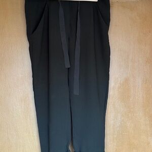 Aritzia Wilfred High Waisted tie front Cropped Allant Pant size 10